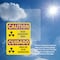 Signmission Radiation & Laser Sign, 10 in H x 7 in W, Plastic, Rectangle OS-2PACK-CR-P-710-L-10169 - alternate 6